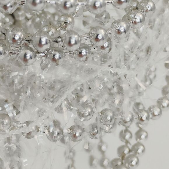 Christmas Tree Beaded Bendable Silver - Picture 8 of 15